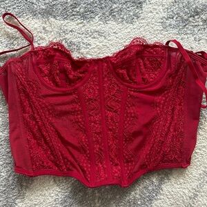 Urban Outfitters Red Corset Size Small